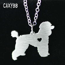 Silver 1pc Fashionable Poodle Necklace Custom Dog Necklace Dog Pendant Pet Jewelry Pets New Puppy Groomer Gifts Dog lovers 2024 - buy cheap