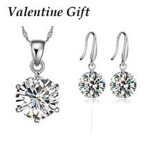 Silver Plated Jewelry Sets CZ Zirconia Wedding African Bridal Top Quality for women accessories Christmas Valentine Gift 2024 - buy cheap