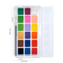 12/18/24 Colors Solid Water Color Paint Set With Water Color Brush Pen For kids Painting Drawing Manga Design Art Supplies 2024 - buy cheap