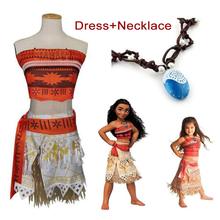 Платье принцессы Моана для женщин и детей Карнавальный костюм женский костюм принцессы юбка «vaiana» костюм на Хэллоуин для женщин 2024 - купить недорого