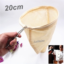 Colador de té de la leche de soja de gran tamaño, colador de bolsa de tela, marco de acero inoxidable con suspensión, herramientas de fabricación de té caliente de Hong Kong 2024 - compra barato