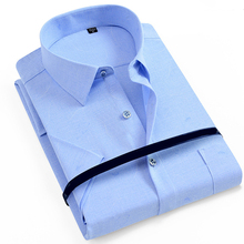 Мужская деловая рубашка VISADA JAUNA, однотонная деловая рубашка большого размера 4XL N5068, новинка 2019 2024 - купить недорого