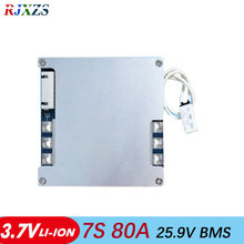 Placa de proteção de bateria bms pcm 7s, 80a, 25.9v, 29.4v, li-ion, com balanceamento para bateria de lítio licoo2 limn2o4, 24v 2024 - compre barato