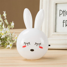 Cartoon Rabbit LED Night Light AC110-220V Switch Wall Night Lamp With US Plug Gifts For Kid/Baby/Children Bedroom Bedside Lamp 2024 - buy cheap