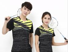 New Badminton Sport Shirts Game Training Jersey Couples Unisex Table Tennis And T-shirts Free Shipping 2024 - buy cheap