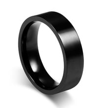 MOREDEAR 6MM Titanium Band Brushed Wedding Stainless Steel Solid Ring Men Women 2024 - купить недорого