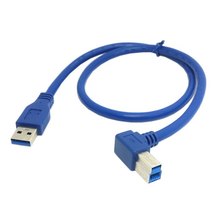 Nuevo Cable USB 3,0 tipo A macho recto A B macho de 90 grados en ángulo recto para disco duro de 1m 2024 - compra barato