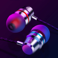 metal Wired Earbuds 3.5mm In Ear Earphone Earpiece With Mic Stereo Headset 5 Color For Samsung Xiaomi Phone Computer 2024 - buy cheap