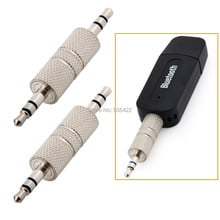 New 3.5mm Stereo Male to Male Audio Gender Changer Adapter Metal Connector 2024 - buy cheap
