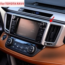 Aire acondicionado cromado mate para Toyota RAV4, salida Central, moldura de ventilación, embellecedor, ABS 2016, RAV 4, novedad, 1 unidad 2024 - compra barato