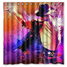 michael jackson Shower Curtain Waterproof Moldproof Polyester Fabric Bath Curtain Drop Ship Bathroom Decor 180*180cm 2024 - buy cheap