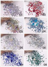 1Bag Cute High Quality Mixed Different Size Different Shape Crystal Gem Stone Nail Art Gem Approx.300pcs/bag 2024 - buy cheap