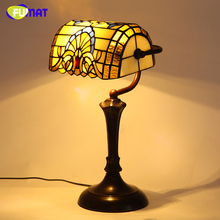 FUMAT Tiffany Baroque European Vintage Table Lamp American Style LED Table Lights For Living Room Bedside Dimmer Table Lamps 2024 - buy cheap