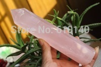 free shipping Crystal Block & Cube NATURAL ROSE QUARTZ CRYSTAL WAND POINT 2024 - buy cheap