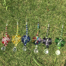 6PCS/Lot Feng shui Crystal Rainbow Chakra Suncatcher Beads Prism Pendants Hanging Ornament Home Decor 20mm 2024 - buy cheap