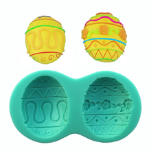 Molde de silicona 3D con formas de huevo de Pascua, herramientas de decoración de silicona para pastel, Chocolate, caramelo, Jello 2024 - compra barato