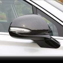 Для Hyundai Santa FE 2018 2019 ABS хром/углеродное волокно накладка на зеркало заднего вида автомобиля накладка наклейка автомобильные аксессуары Стайлинг 2 шт 2024 - купить недорого
