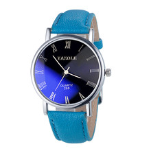 Модные мужские кварцевые аналоговые часы из искусственной кожи, мужские часы, лучший бренд класса люкс YAZOLE, мужские часы s, мужские часы Orologio Uomo 2024 - купить недорого