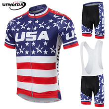 Weimostar-conjunto de ropa de ciclismo para hombre conjunto de verano, Jersey de ciclismo profesional, carreras deporte, MTB, ropa de bicicleta de carretera 2024 - compra barato