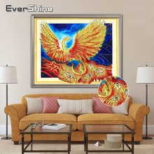 EverShine-pintura de diamante con forma especial de Phoenix, mosaico de punto de cruz, bordado parcial de diamante, Animal, decoración del hogar, regalo 2024 - compra barato