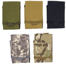 Bolsa militar tática para acampamento, bolsa com camuflagem camuflada, com cinto e gancho, para celular 2024 - compre barato