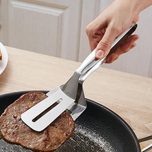 Fried Fish Shovel BBQ Bread Clamp Kitchen Bread Meat Clamp Stainless Steel Barbecue Tong Fried Steak Shovel kitchen appliances 2024 - buy cheap