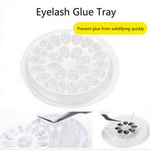 20Pcs Wholesale Glue Gasket Eyelash glue holder Adhesive Pallet Eyelash Extension glue pads stand on eyelash plastic glue holder 2024 - buy cheap