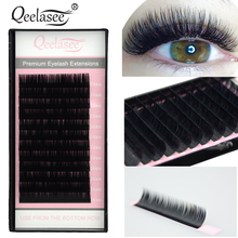 Qeelasee 0.05mm B/C/D Russian Volume Mink Eyelash Extensions Soft Volume Makeup Eyelashes 8-18mm Available  Maquiagem Cilios 2024 - buy cheap
