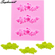 Sophronia F1147  Rose Flowers 1pcs UV Resin Silicone Mold Flowers Expoxy Charms Pendant For DIY Jewelry Making 2024 - buy cheap