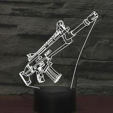 Touch Seven Color Remote Control Gun 3d Lamp Vision Gradual Change Led Nightlight Christmas Gift Children's Toys 2024 - buy cheap