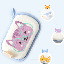 Baby Nursery Baby Bath Toddler Brushes Soft Cartoon Animal Wipe Hanging Bathing Brush For Children Bathroom 2024 - buy cheap