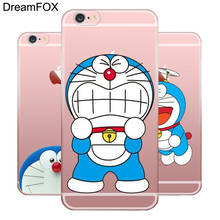L039 Модный Милый Мягкий ТПУ силиконовый чехол Doraemon для Apple iPhone 11 Pro X XR XS Max 8 7 6 6S Plus 5 5S SE 5C 4 4S 2024 - купить недорого