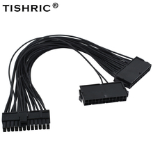 TISHRIC 10 шт. ATX 24Pin Molex двойной блок питания адаптер кабель синхронизации синхронный ADD2PSU стартер удлинитель для майнинга биткоинов 2024 - купить недорого