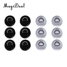 MagiDeal 12Pcs Stainless Steel D-ring Pad/patch on PVC Patch for PVC Inflatable Boat Raft Dinghy Kayak Canoe Accessories 2024 - buy cheap