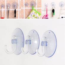 1Pcs 4 Size  Wall Hooks Hanger Transparent Soft Strong Suction Cup Sucker Towel Hooks for Kitchen Bathroom Accessories 2024 - buy cheap