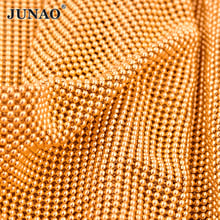 JUNAO 34*120cm Gold Metal Trim Rhinestone Fabric Sheet Aluminum Mesh Strass Ribbon Crystal Appliques DIY Clothes Jewelry Making 2024 - buy cheap