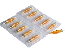 40pcs/set Yellow Disposable Tattoo Cartridge Needle Semi-Permanent Needles Makeup RL/RM/M1/RS For Tattoo Gun Supplies 2024 - buy cheap
