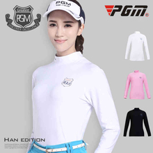 Pgm Womens Outdoor Sport Golf Shirts Long Sleeved Shirt Underwear Golf Sunscreen Uv Ice T-Shirts Breathable Golf Apparel AA60473 2024 - buy cheap