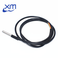 20pcs Free shipping! Waterproof DS18b20 temperature probe temperature sensor Stainless steel package -100cm wire 2024 - buy cheap