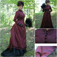 Vestido de baile 1860s estilo vitoriano, gótico, guerra civil, austrália, bela, vestido, halloween, 4-16 v-1277 2024 - compre barato