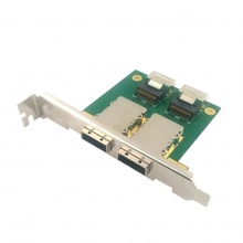 10 шт./лот 2 порта PCI SAS адаптер, внутренний MINI SAS 4I SFF-8087 для внешней MINI SAS 8088 PCI карты, Бесплатная доставка Fedex 2024 - купить недорого