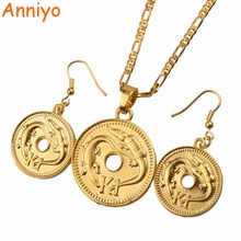 Anniyo Gold Color K1 Pendant Necklaces and Earrings for Women,Papua New Guinea Jewelry PNG National Style #085906 2024 - buy cheap