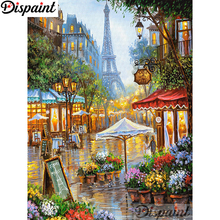 Dispaint-pintura de diamante 5D DIY "Calle de flores", cuadrados o redondos de imitación bordado de diamantes, estilo punto de cruz 3D, decoración del hogar, A11268 2024 - compra barato