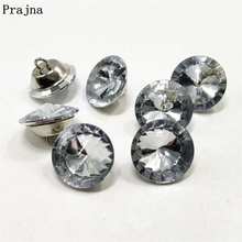 Prajna-Botones de diamantes de imitación de 20mm, 25mm, 30mm, para ropa, sofá, accesorios de costura hechos a mano, 50 unids/lote 2024 - compra barato