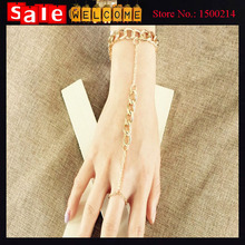 Fashion Fatima Finger Ring Hand Chain Harness Save Women Multi Chain Punk Harness Finger Bangle Bangle for Women 12pcs Wholesale 2024 - buy cheap
