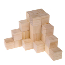 1 Set Kids Baby Blocks Natural Color Wooden Cube Jenga Blocks Skill Stack Grown Up Toys Tower Collapses Games Gifts for Kids 2024 - buy cheap