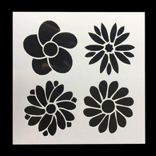 2pc Stencil Coloring Embossing DIY Flower Scrapbooking Photo Album Decorative Paper Cards Making Craft Painting Template 2024 - buy cheap