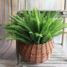 1pcs 7 Branches Artificial Lifelike Large Boston Fern Plant Green Grass Home Decorations fake flower 2024 - buy cheap