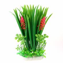 1 Pcs Artificial Plastic aquarium plants Grass for aquarium background Fish Tank Aquarium Ornament decoration 2024 - buy cheap