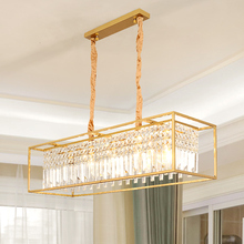 Modern Gold Metal Led Chandeliers Lighting Lustre Crystal Living Room Led Pendant Chandelier Light Bedroom Hanging Lamp Fixture 2024 - buy cheap